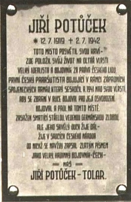 Pomník Jiřího Potůčka