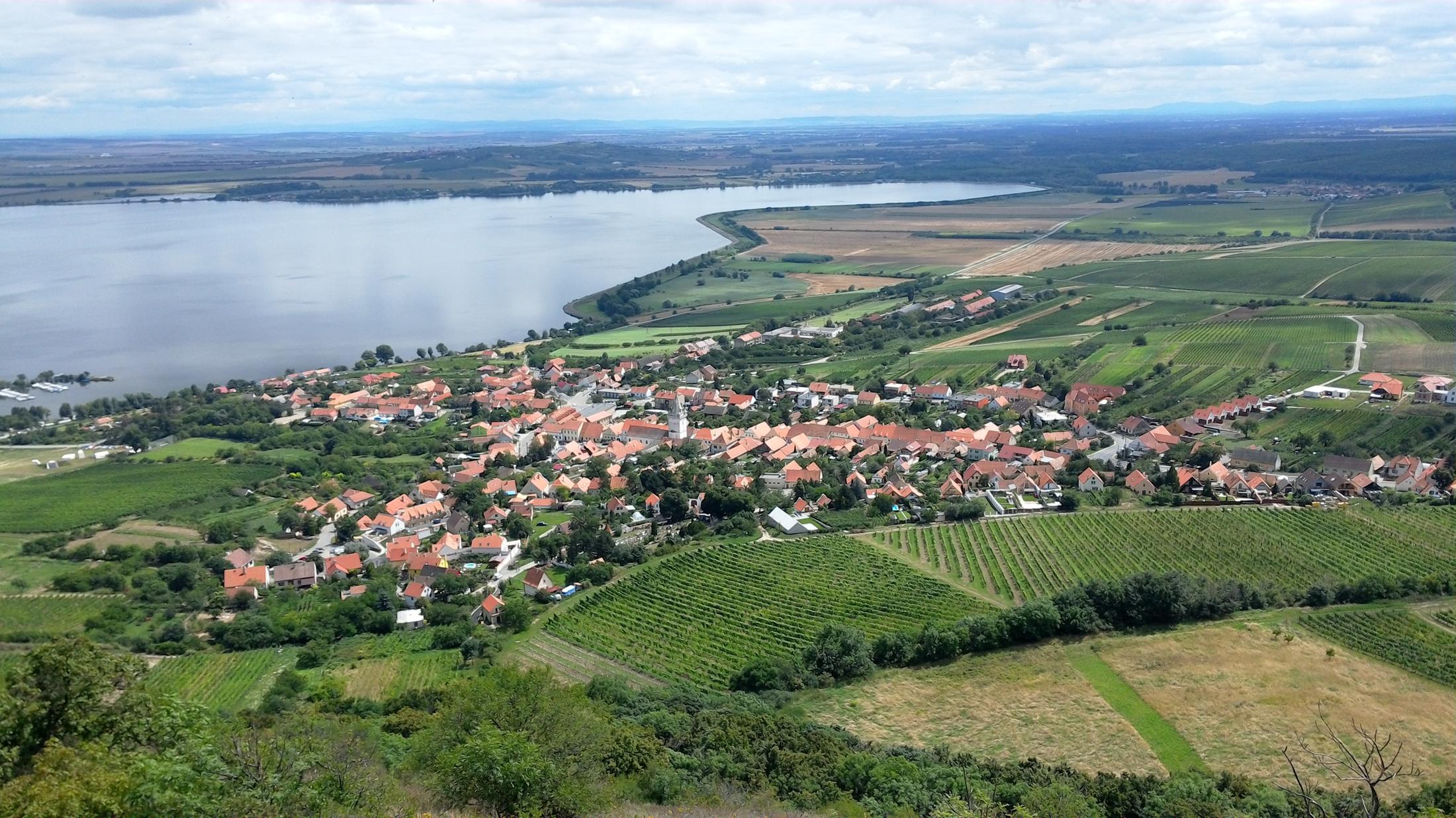 Výhled na Novomlýnskou přehradu