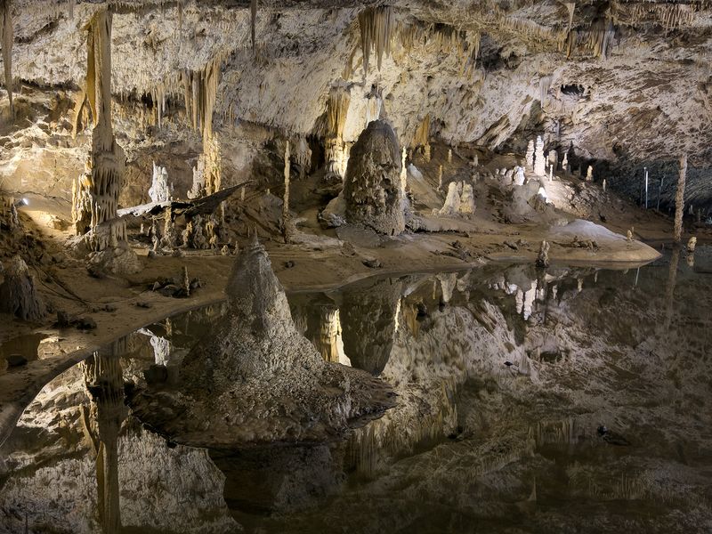Punkevní jeskyně v Moravském krasu. Foto: Jaroslav Šanda. Zdroj: Správa jeskyní ČR