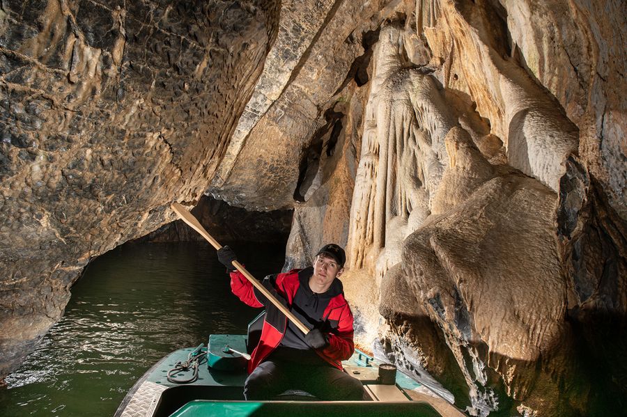 Punkevní jeskyně v Moravském krasu. Foto: Jaroslav Šanda. Zdroj: Správa jeskyní ČR