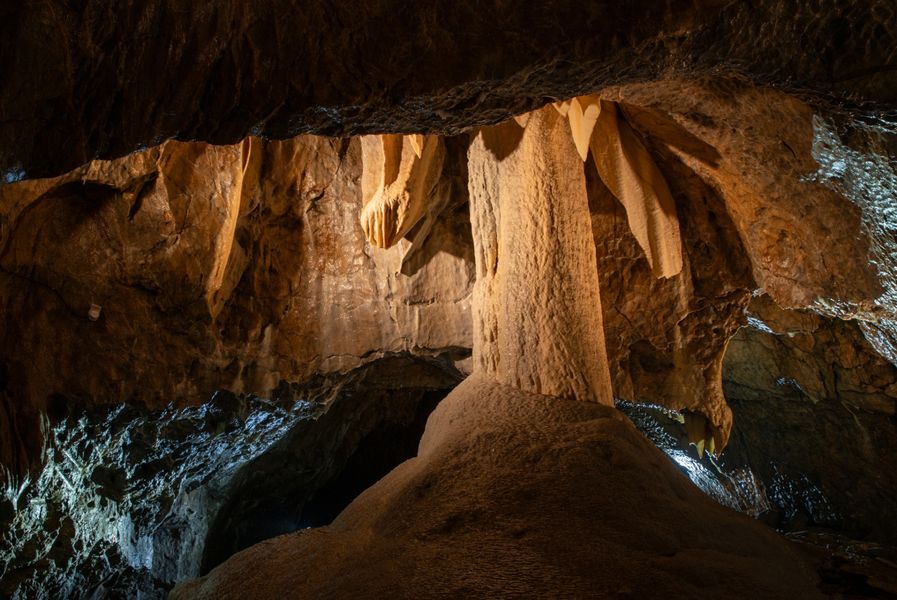Punkevní jeskyně v Moravském krasu. Foto: Jaroslav Šanda. Zdroj: Správa jeskyní ČR