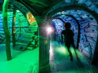 Tunely a schovávačky v labyrintu Mraveniště. Zdroj: Sladovna Písek