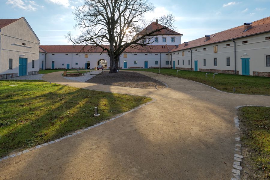 Hospodářský dvůr ve skanzenu v Rymicích. Zdroj: Muzeum Kroměřížska