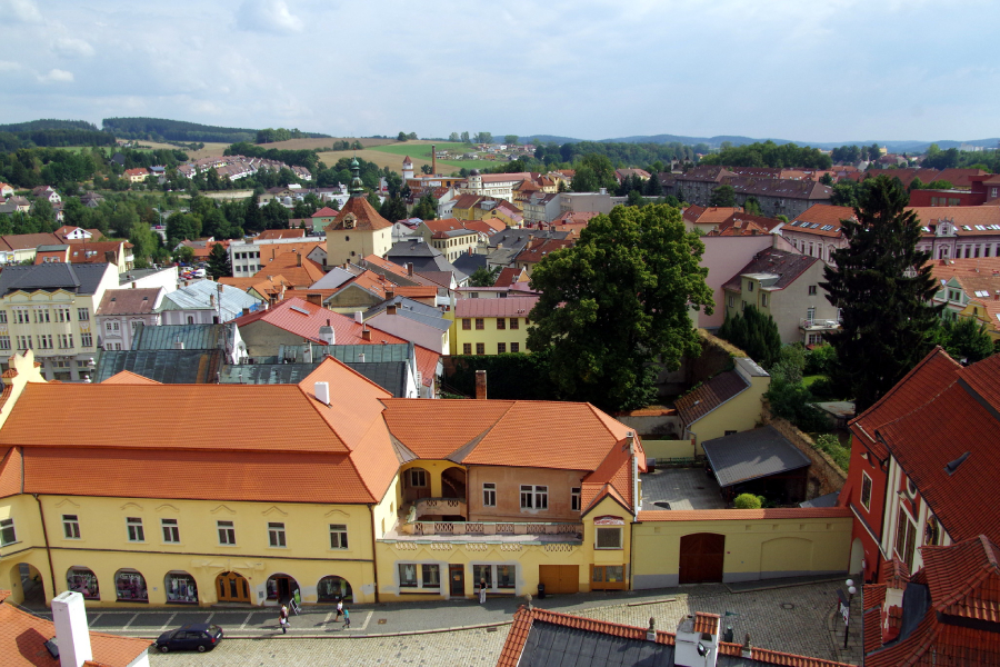 Pohled na Pelhřimov a Muzeum Vysočiny. Foto: Flickr.com / Donald Judge