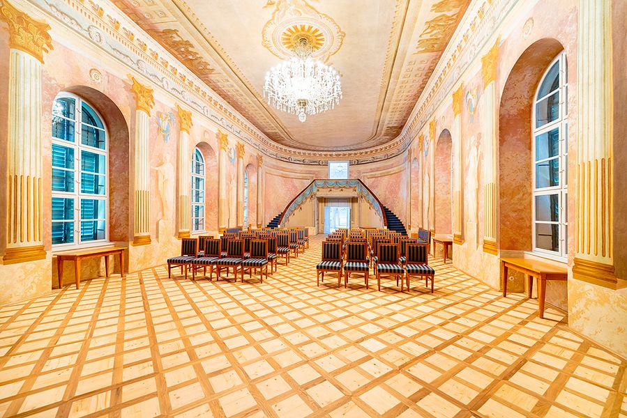 Interiér zámku v Uherčicích. Zdroj foto: Ministerstvo pro místní rozvoj