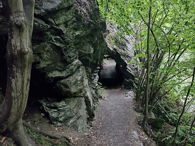 Tunel na Riegrově stezce. Autor: Ladislav Boháč, licence CC BY-SA 4.0. Zdroj: Wikimedia Commons 