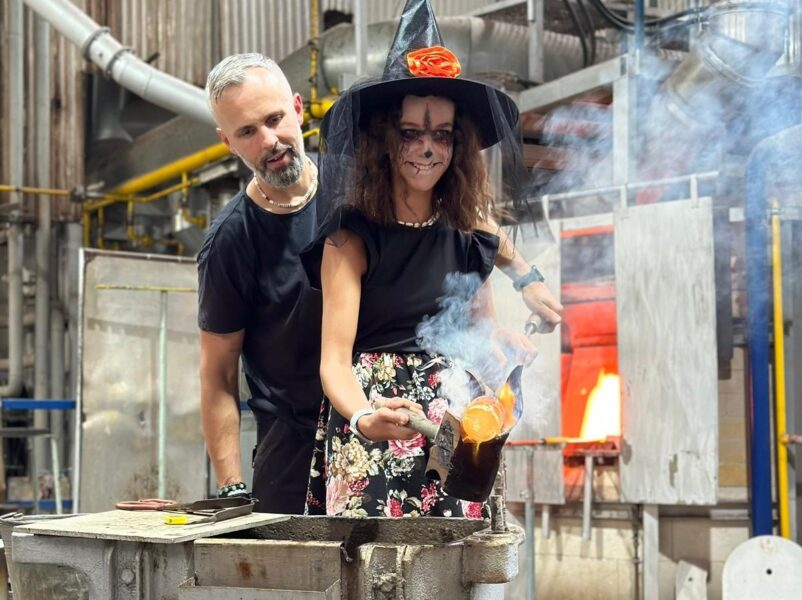 Halloween ve sklárně Rückl. Zdroj: Sklárna Rückl, poskytla: Markéta Knollová