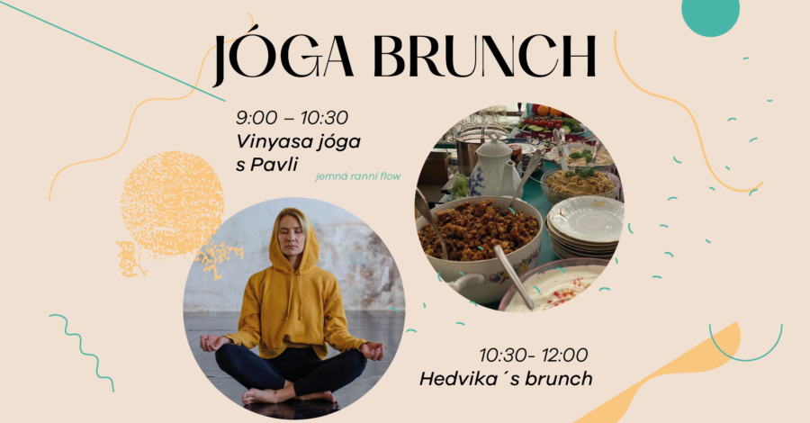 JÓGA BRUNCH / Vinyasa flow. Zdroj: Výměník - prostor nejen pro kulturu, poskytla: Marie Frnochová