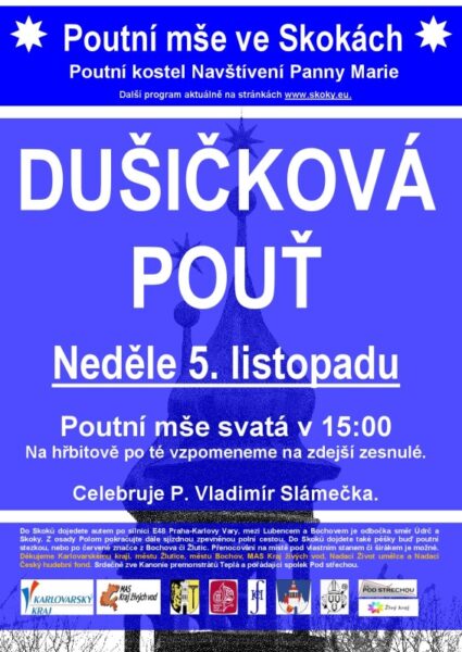 Leták k Dušičkové pouti. Zdroj: spolek Pod střechou, www.skoky.eu 