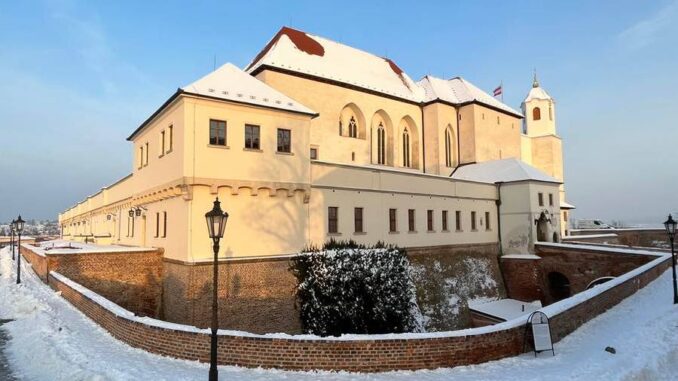 Hrad Špilberk v zimě