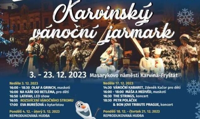 Karvinský vánoční jarmark. Zdroj: Havirov-info.cz