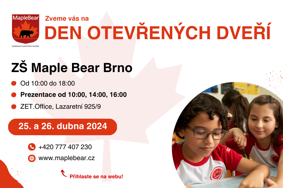 Zdroj: archiv školy Maple Bear; www.maplebear.cz