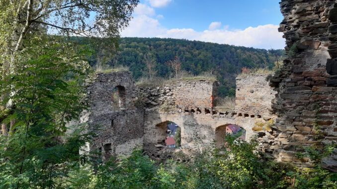Zřícenina hradu Frejštejn u obce Podhradí nad Dyjí v okrese Znojmo. Foto: Anna Petruželková