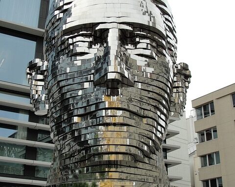 hlava franze kafky praha