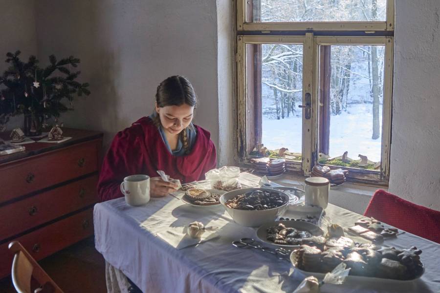 Předvánoční čas ve skanzenu Vysoký Chlumec. Zdroj: Hornické muzeum Příbram