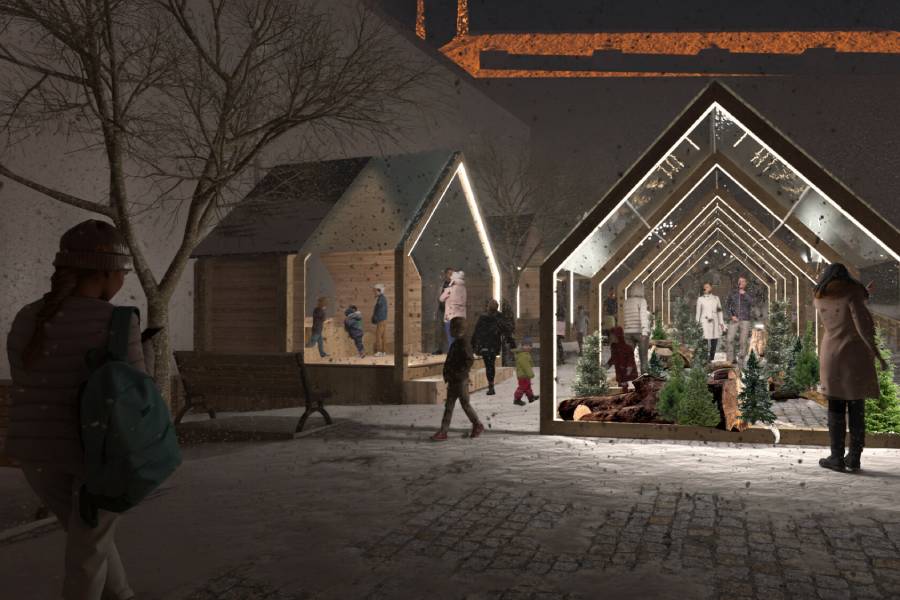 Vánoční Brno, dětská vesnička. Zdroj: Úřad městské části Brno-střed