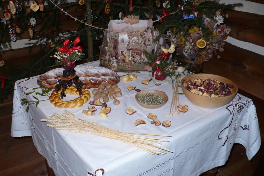 Vánoce ve skanzenu Krňovice. Zdroj: Podorlický skanzen Krňovice