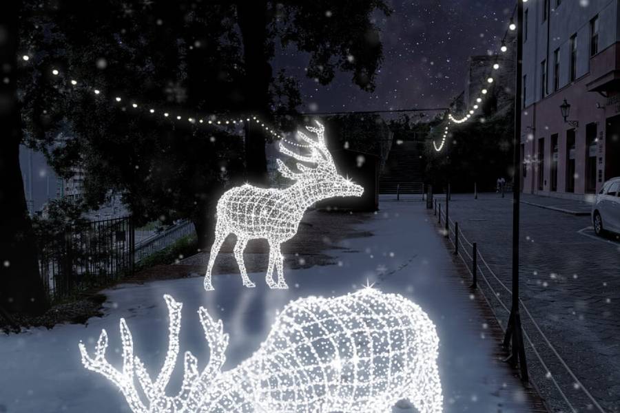 Brněnské vánoce. Světelná stezka. Zdroj: Úřad městské části Brno-střed