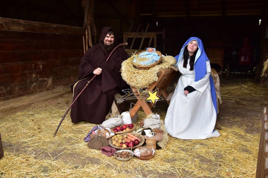 Vánoce ve skanzenu Zubrnice. Zdroj: Národní muzeum v přírodě