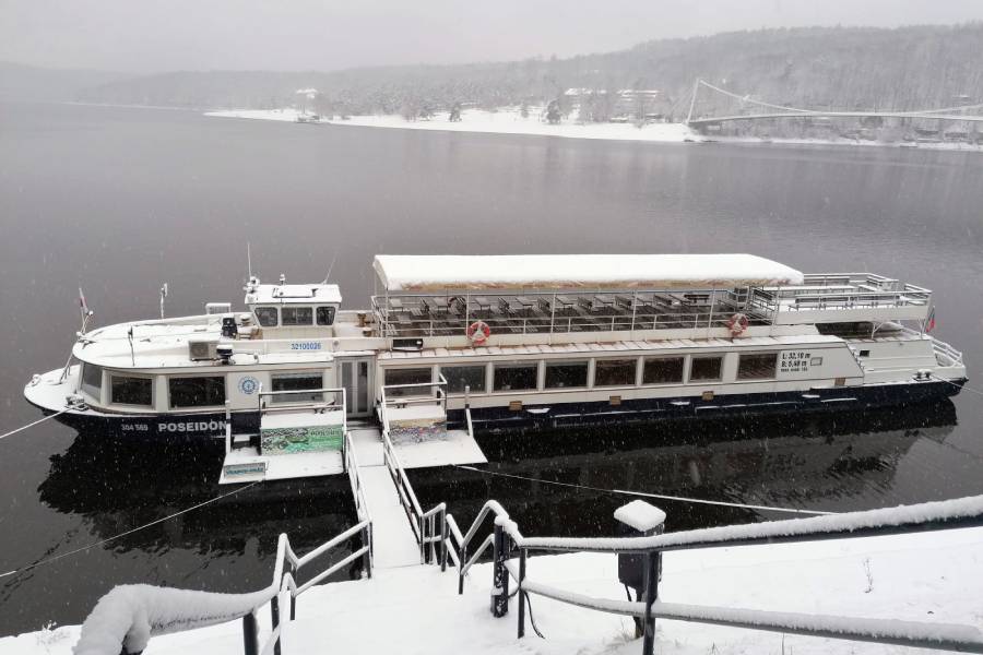 Zimní plavba po Vranovské přehradě. Zdroj: ZnojmoRegion, z. s.