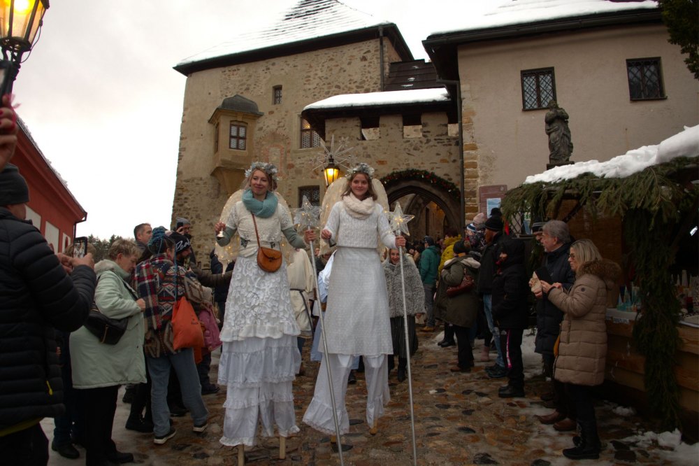 Krušnohorské vánoční trhy na Lokti 14. - 15. prosince. Zdroj: Město Loket.