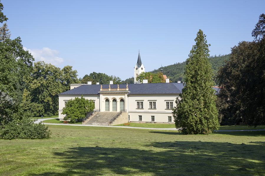 Zámek Čechy pod Kosířem, zámecký park. Zdroj: Vlastivědné muzeum v Olomouci