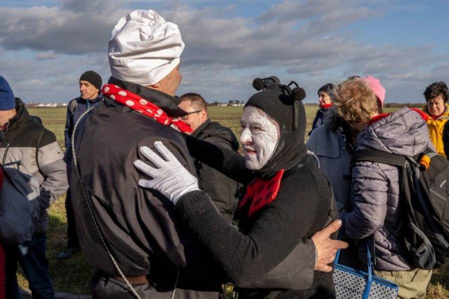Máslovický masopust se zabijačkou. Foto: Pavel Novotný. Zdroj: Obec Máslovice
