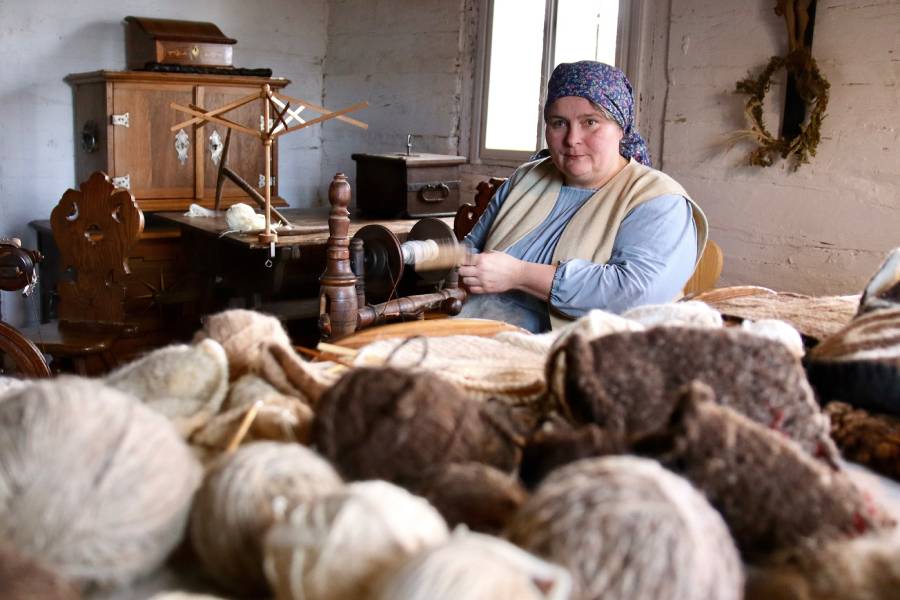 Zima na vsi. Zdroj: Regionální muzeum v Kolíně