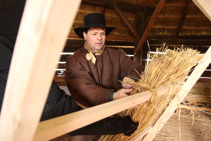 Zima na vsi. Zdroj: Regionální muzeum v Kolíně