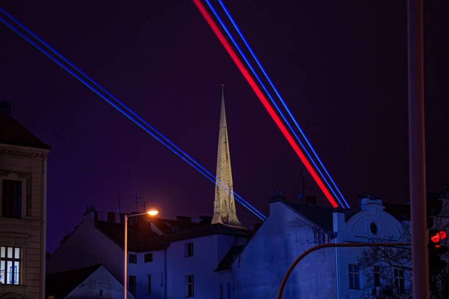 Světelné instalace v Plzni. Foto: Ladislav Čása. Zdroj: Město Plzeň