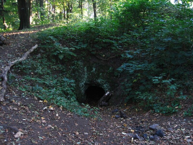 Hrad Kozlov. Pozůstatky chodby.