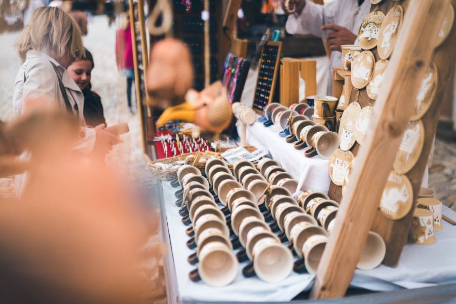 Velikonoční trh v Českém Krumlově. Zdroj: Infocentrum Český Krumlov, ckrumlov.info