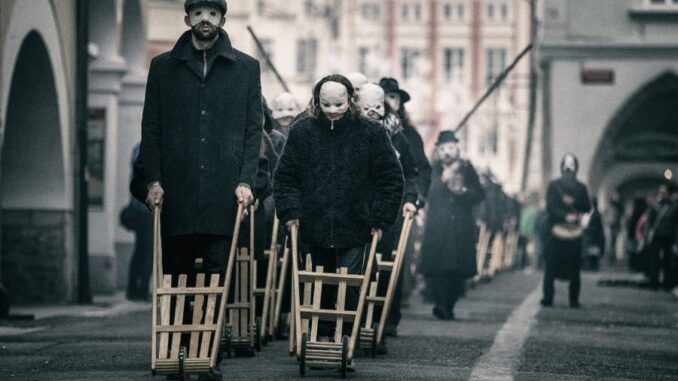 Velikonoční hrkání v Českých Budějovicích. Foto: Jindřich Čermák. Zdroj: Magistrát města České Budějovice. budejce.cz