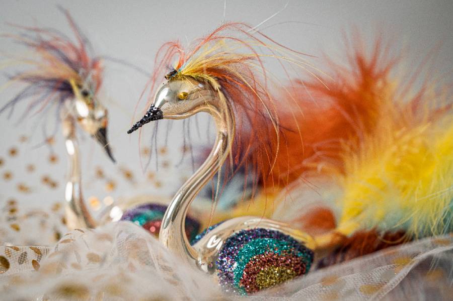 Festival labutí ve sklárně Koulier na Oflendě. Zdroj: Řemeslná vánoční sklárna Koulier