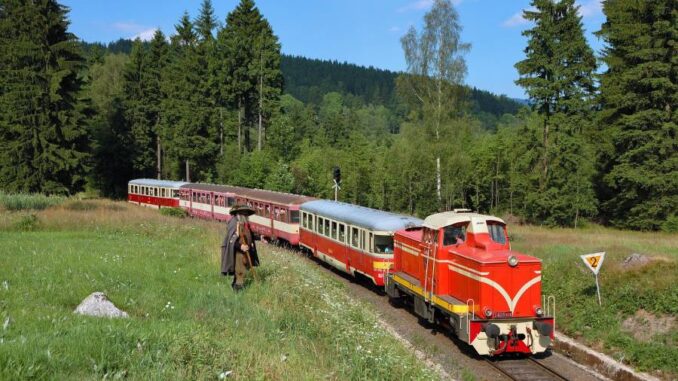 Borůvkové jízdy na Zubačce. Zdroj: Železniční společnost Tanvald