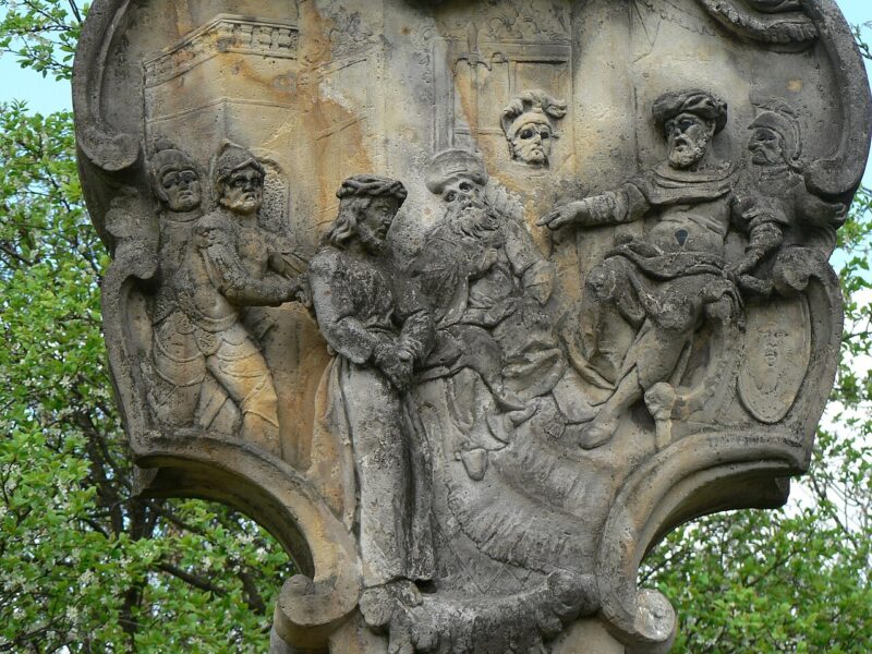 Křížová cesta u obce Ruda.