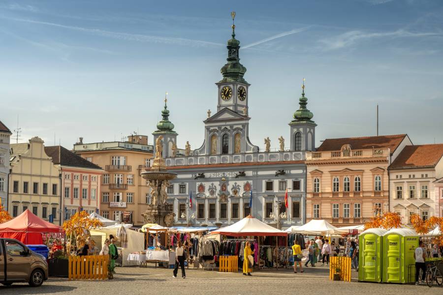 Podzimní švestkové trhy v Českých Budějovicích. Zdroj: Město České Budějovice