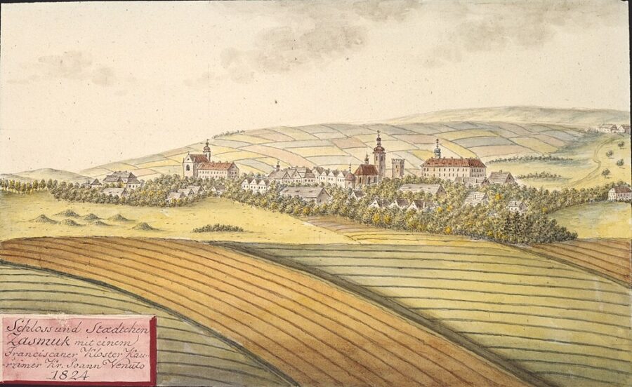 Klášter Zásmuky v 19. století.