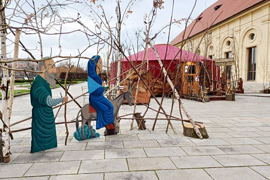 Betlémská jurta bratří Formanů. Zdroj: Pražský hrad