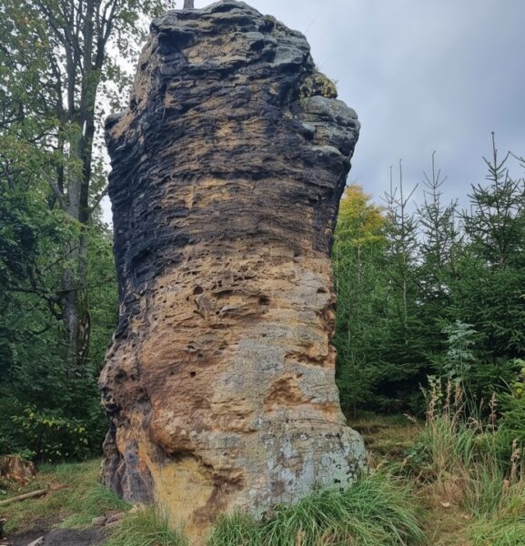 Čertova skála u Ticháčkovy kaple. Foto: Eva Audiová 