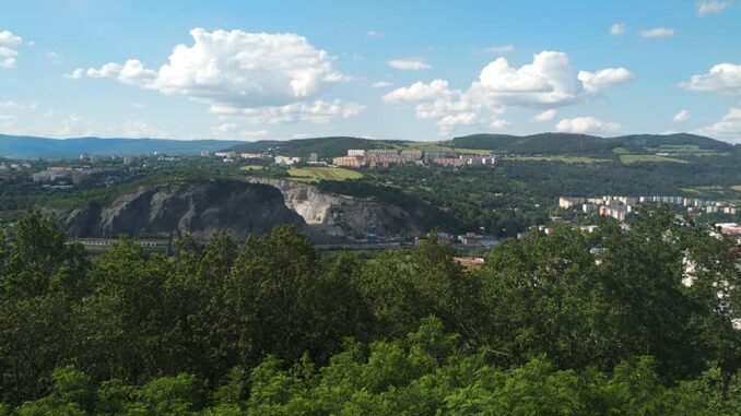 Výhled ze Střekovské vyhlídky. Foto: Eva Audiová