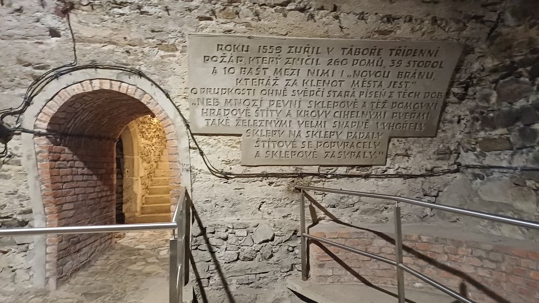 Chodby středověkého podzemí v Táboře. Foto: Anna Petruželková