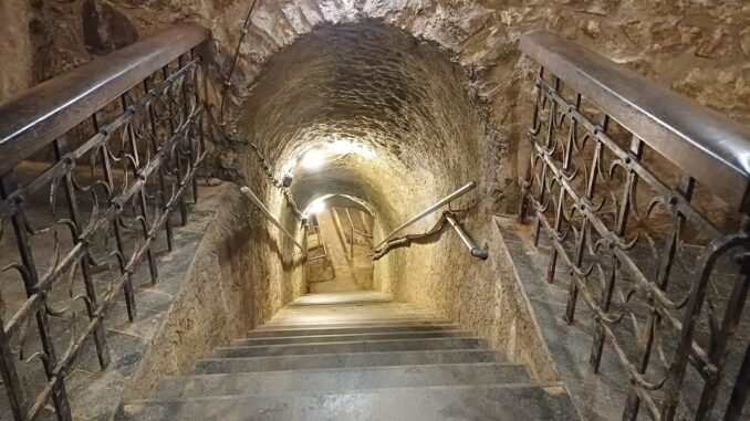 Chodby středověkého podzemí v Táboře. Foto: Anna Petruželková