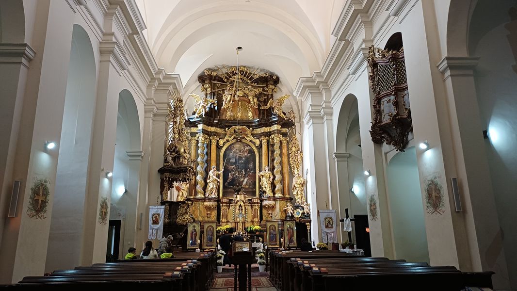 Kostel Narození Panny Marie na náměstí Mikuláše z Husi v Táboře. Foto: Anna Petruželková