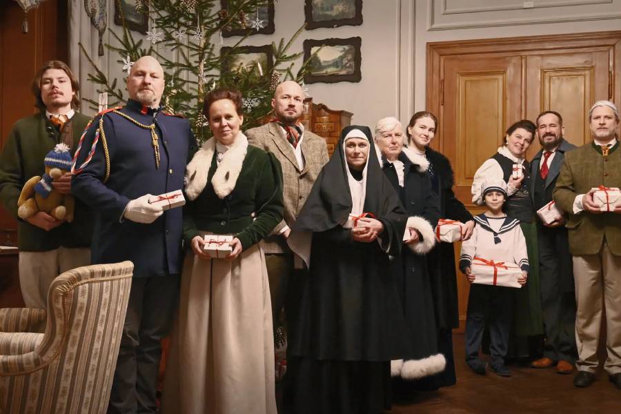 Vánoční kostýmovaná prohlídka Knížecí Vánoce na úsvitu století. Zdroj: Národní památkový ústav