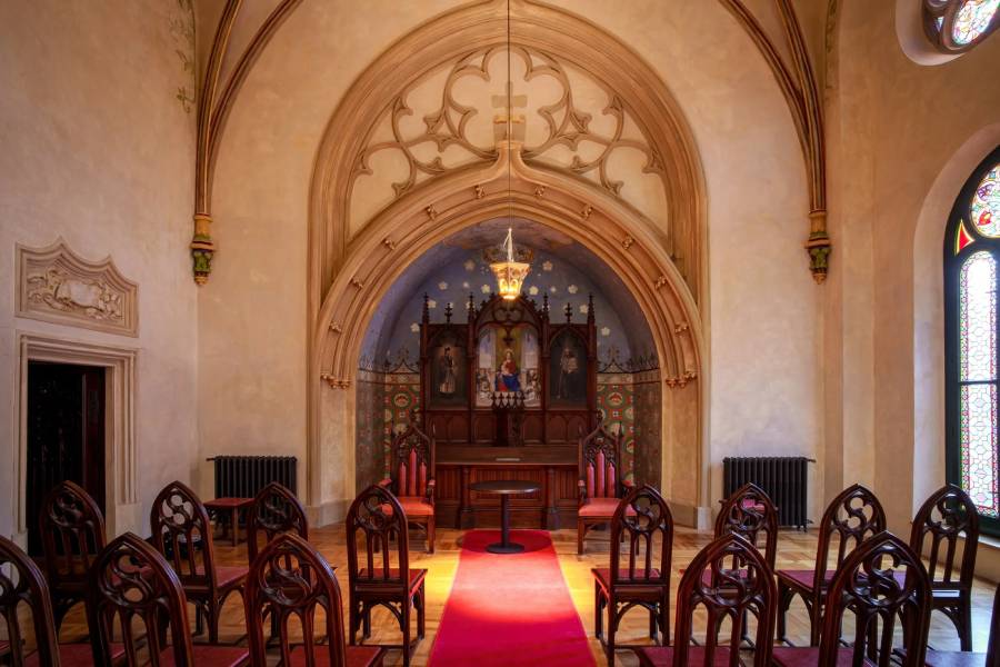 Interiéry zámku Žinkovy. Zdroj: Lázně Poděbrady