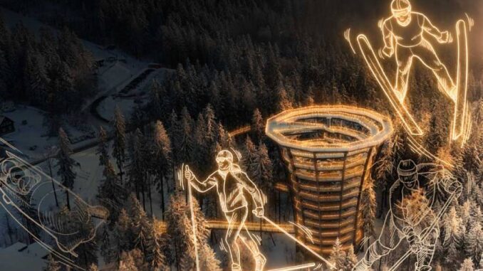 Světelné zimní hry. Ilustrační obr. Zdroj: Stezka korunami stromů Krkonoše