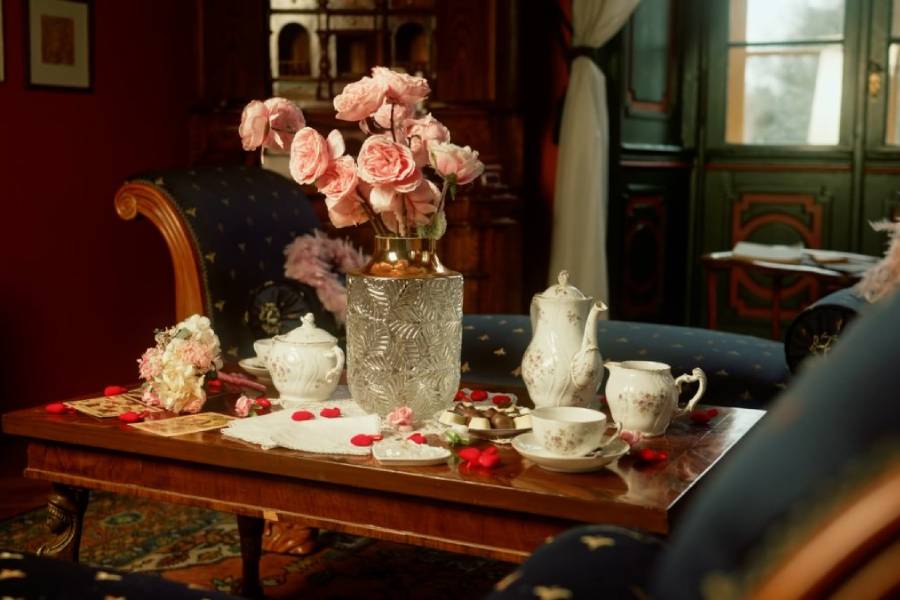 Zámecké pokoje dýchají v únoru romantikou. Zdroj: Zámek Loučeň