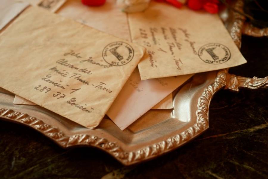 O vztazích vypovídá korespondence. Zdroj: Zámek Loučeň