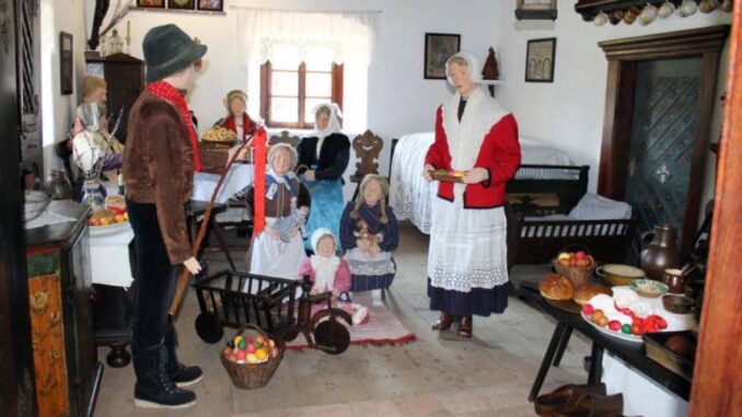 Výstava Jaro na vsi. Zdroj: Polabské národopisné muzeum Přerov nad Labem